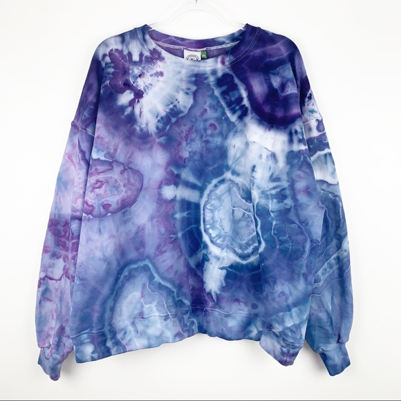 oscilatey Tops - The Sundrip Tie Dye Sweatshirt in NAT GEODE